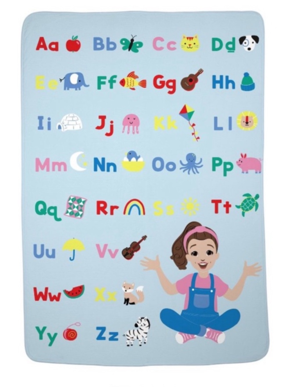 BRAND NEW Ms Rachel Plush Throw - ABCs